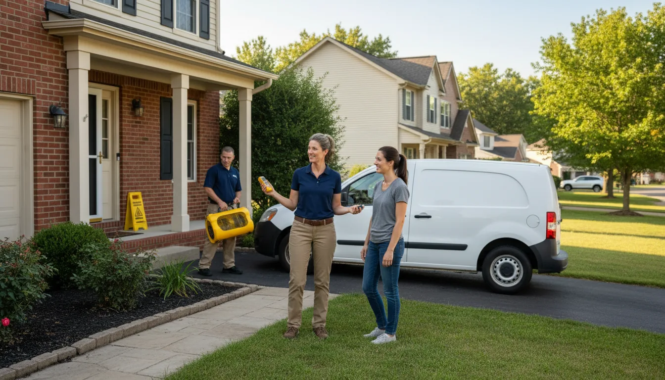 Residential water damage restoration in Wagner, SD